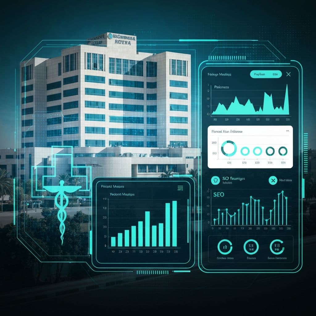 Best Medical Marketing Agency in Egypt 2026 - MDS Healthcare digital growth dashboard showing patient acquisition analytics and healthcare SEO performance