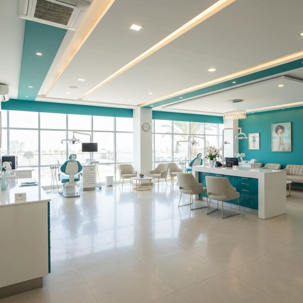 Modern dental clinic interior in Egypt