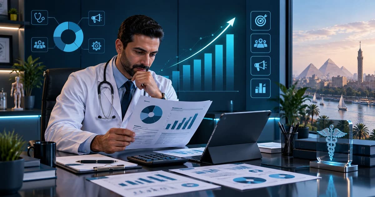 Clinic marketing budget planning in Egypt across media SEO website CRM and booking conversion