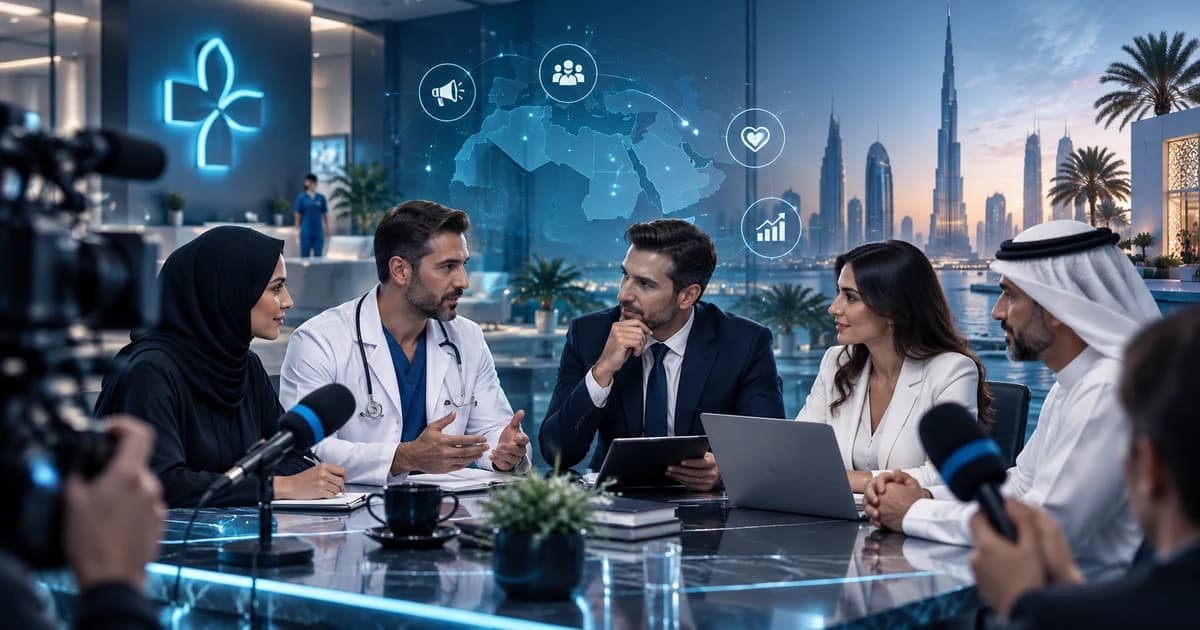 Healthcare PR agency strategy for doctors clinics and healthcare organizations across MENA