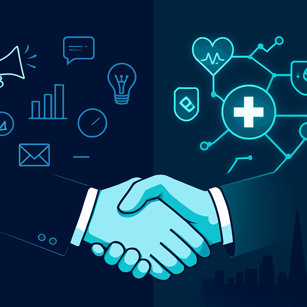 Comparison of a healthcare growth partner versus a marketing agency unified into one growth system