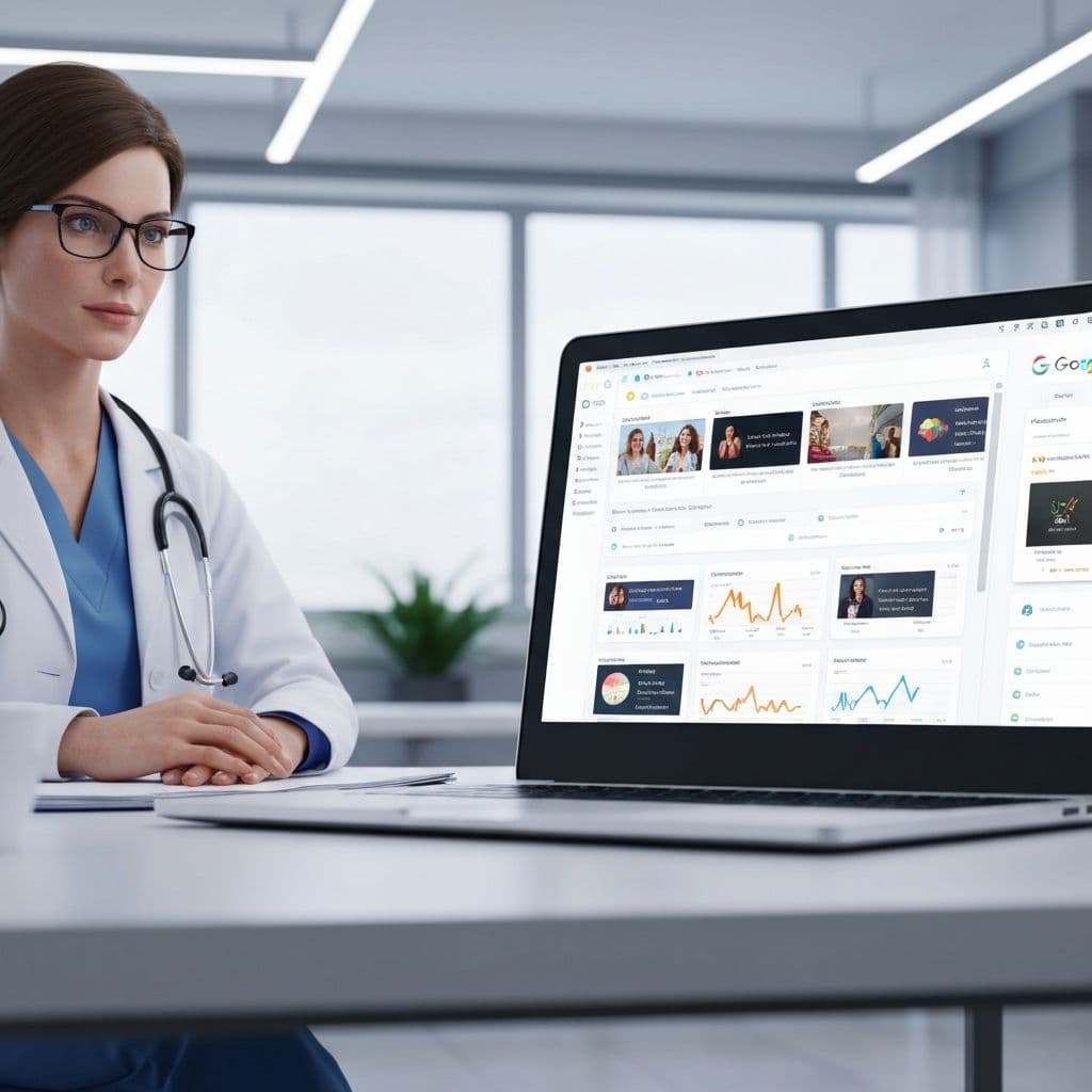 Google Ads for Doctors in Egypt 2026 - Healthcare PPC campaign dashboard showing ROI analytics and patient acquisition metrics