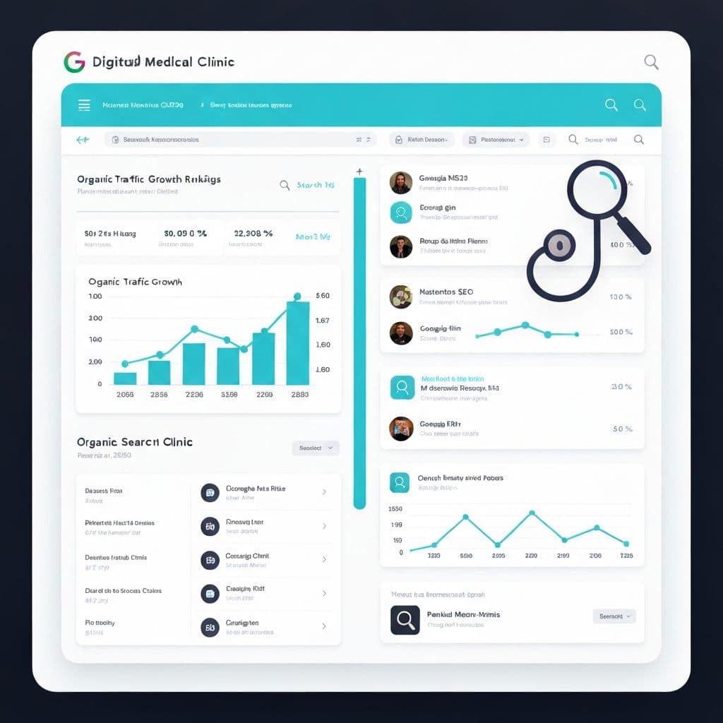 Healthcare SEO for Clinics in Egypt 2026 - Google rankings and organic traffic analytics for medical practices