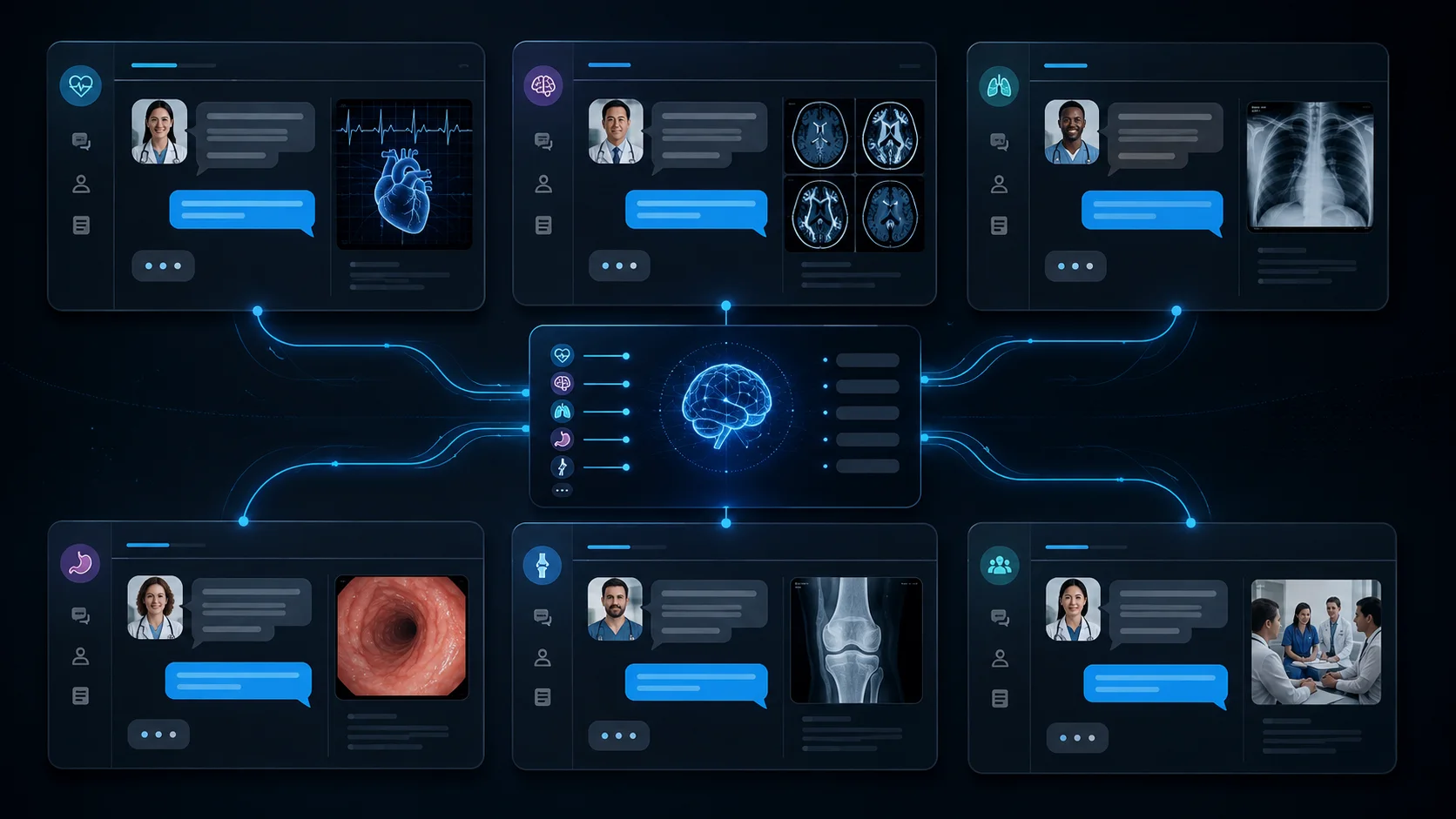 Healthcare AI consultation interface