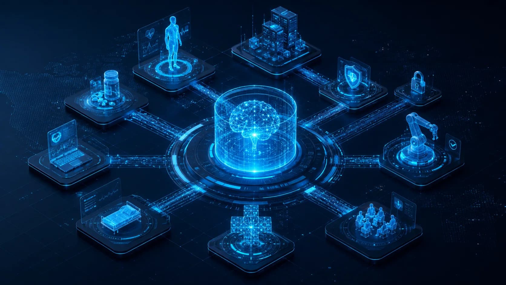 Healthcare AI orchestration network