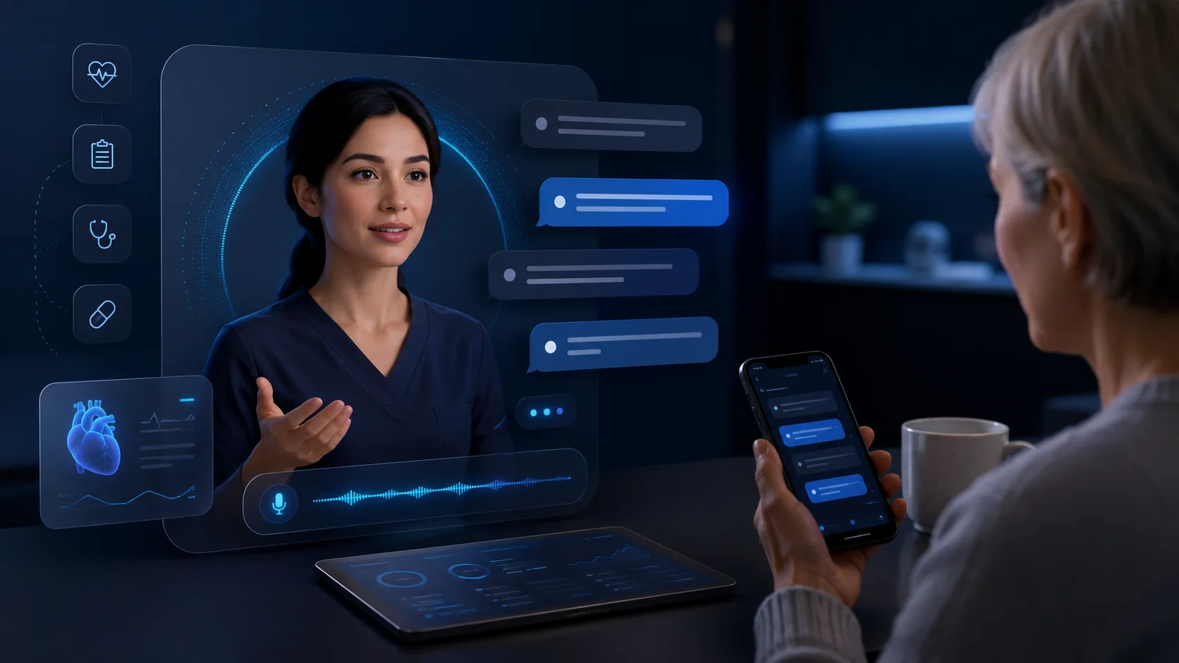 سارة healthcare AI workflow